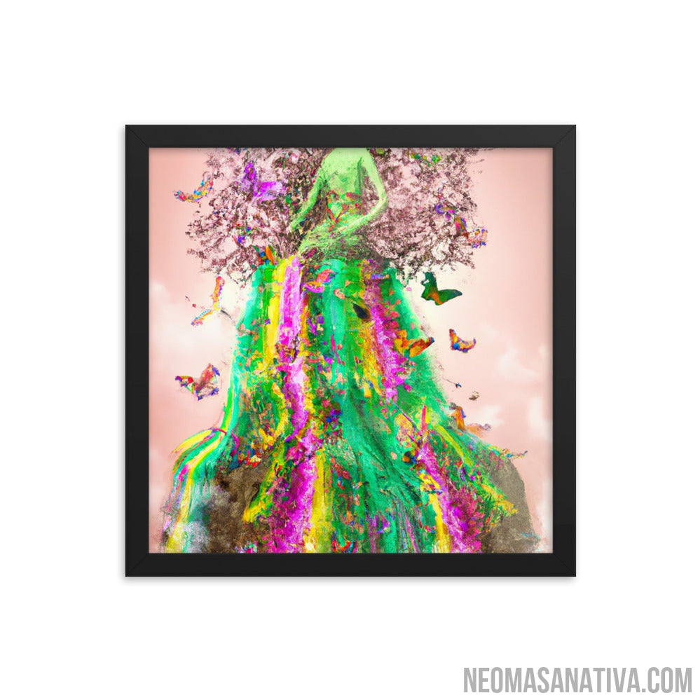 The Goddess of Nature's Dress Framed Photo Paper Poster