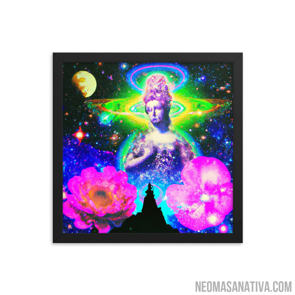 Mystical Guardian Of The Flowers Framed Photo Paper Poster