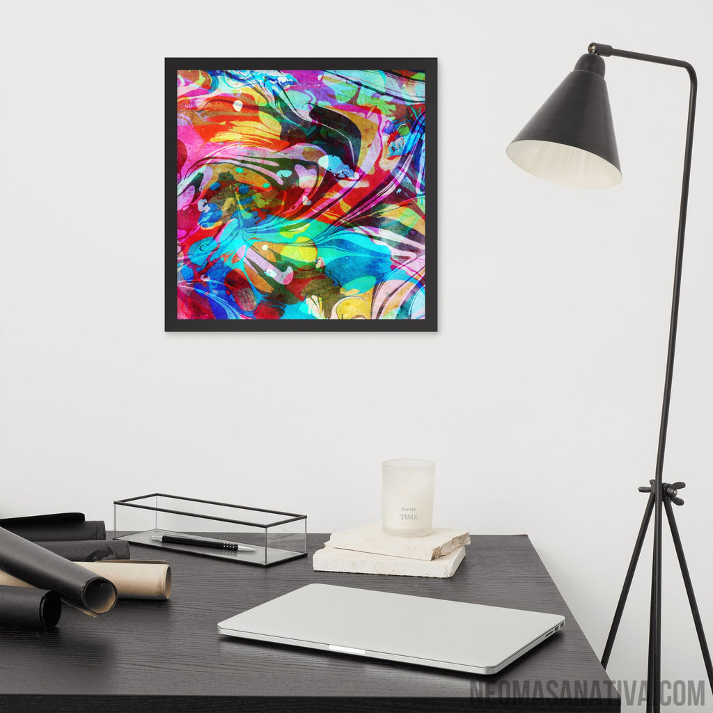 Waves of Vibes Framed Photo Paper Poster