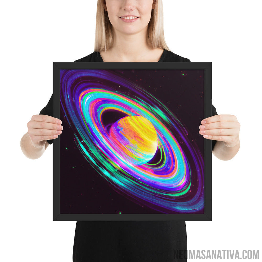 Rainbow Planet Dreams Framed Photo Paper Poster