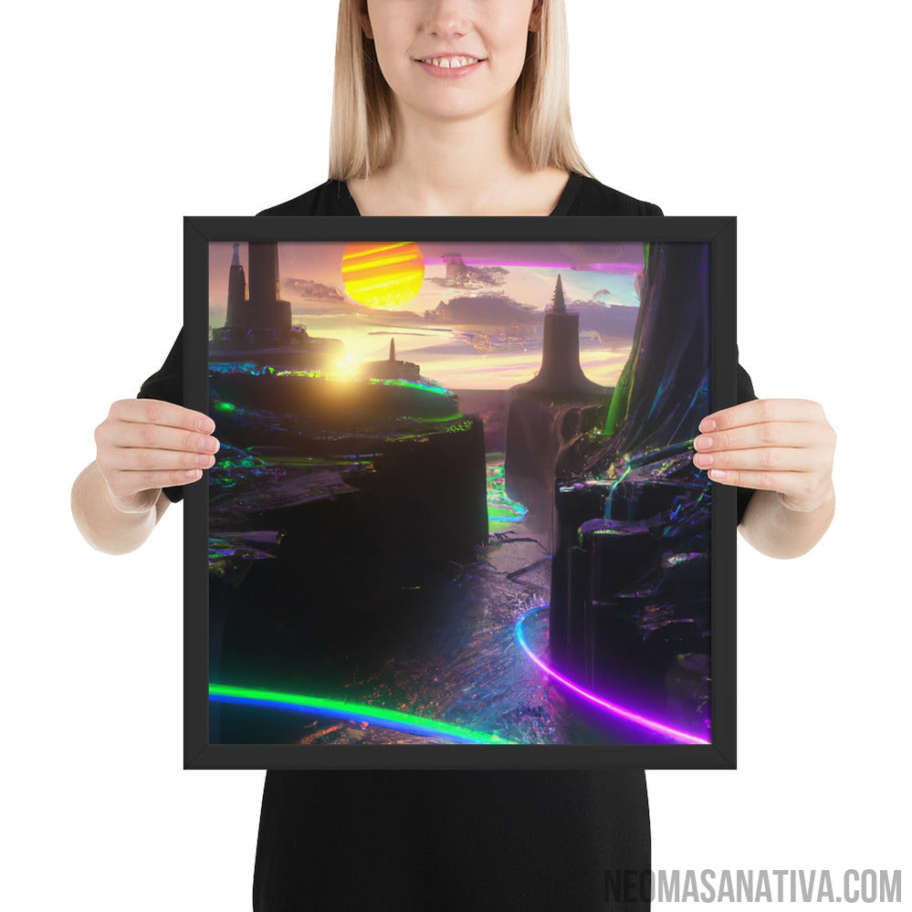 Colors Of The Future Framed Photo Paper Poster