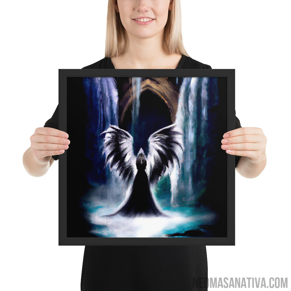 Fallen Angel Of The Falls Framed Photo Paper Poster