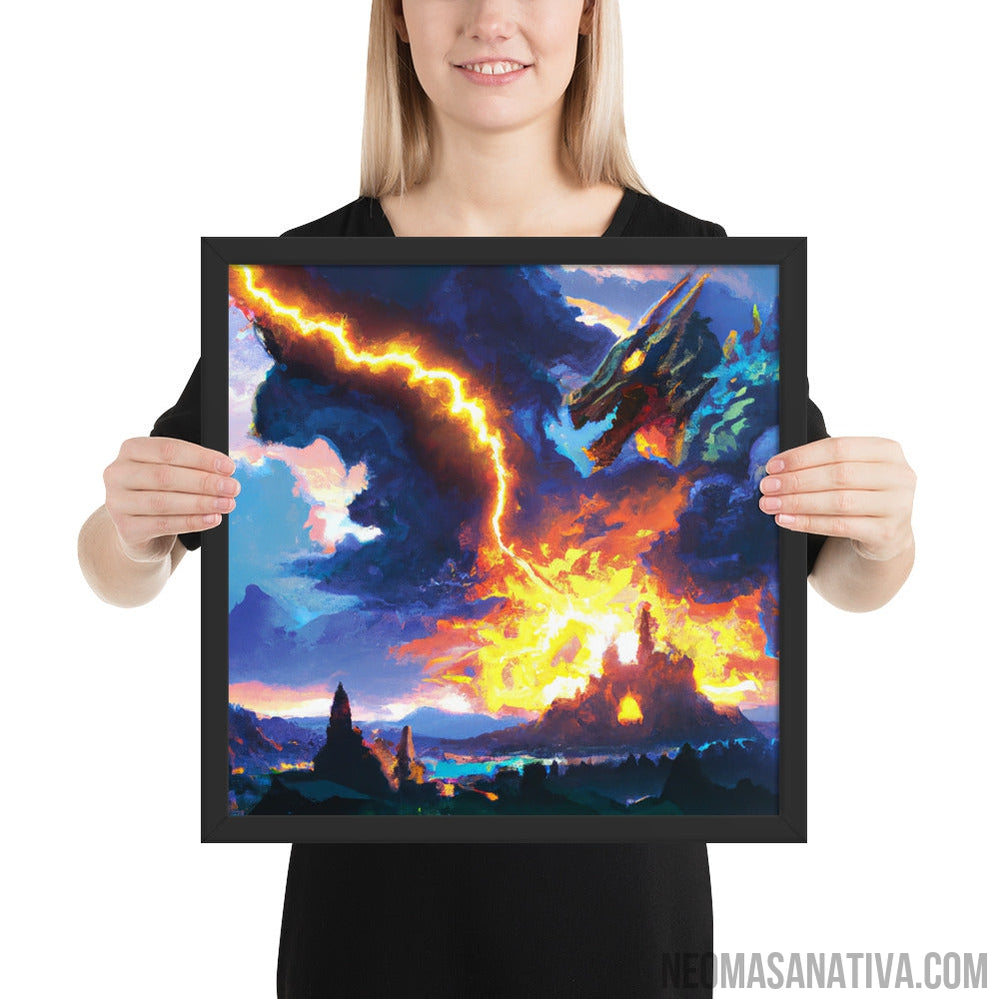 Dragon's Wrath Framed Photo Paper Poster