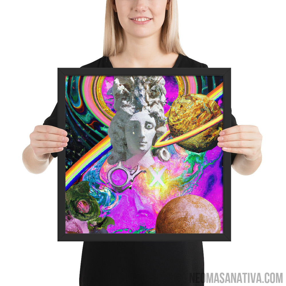 Collage Of The Cosmos Framed Photo Paper Poster