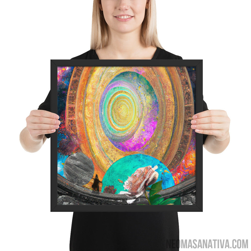 In the Portal Between The Void Framed Photo Paper Poster