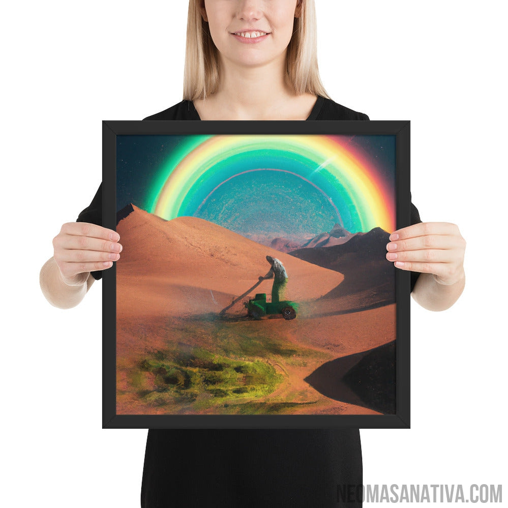 Gardener of the Desert Framed Photo Paper Poster