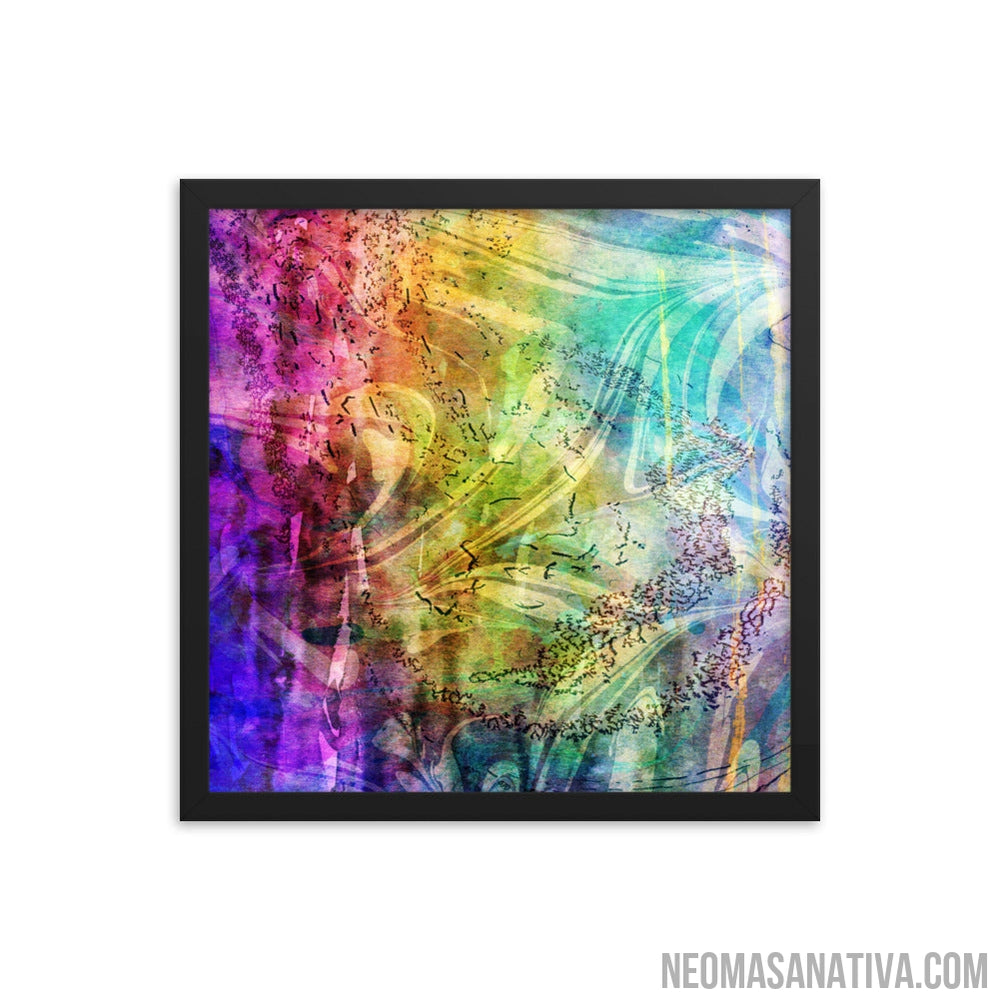 Birds of the Watercolor Sea Framed Photo Paper Poster