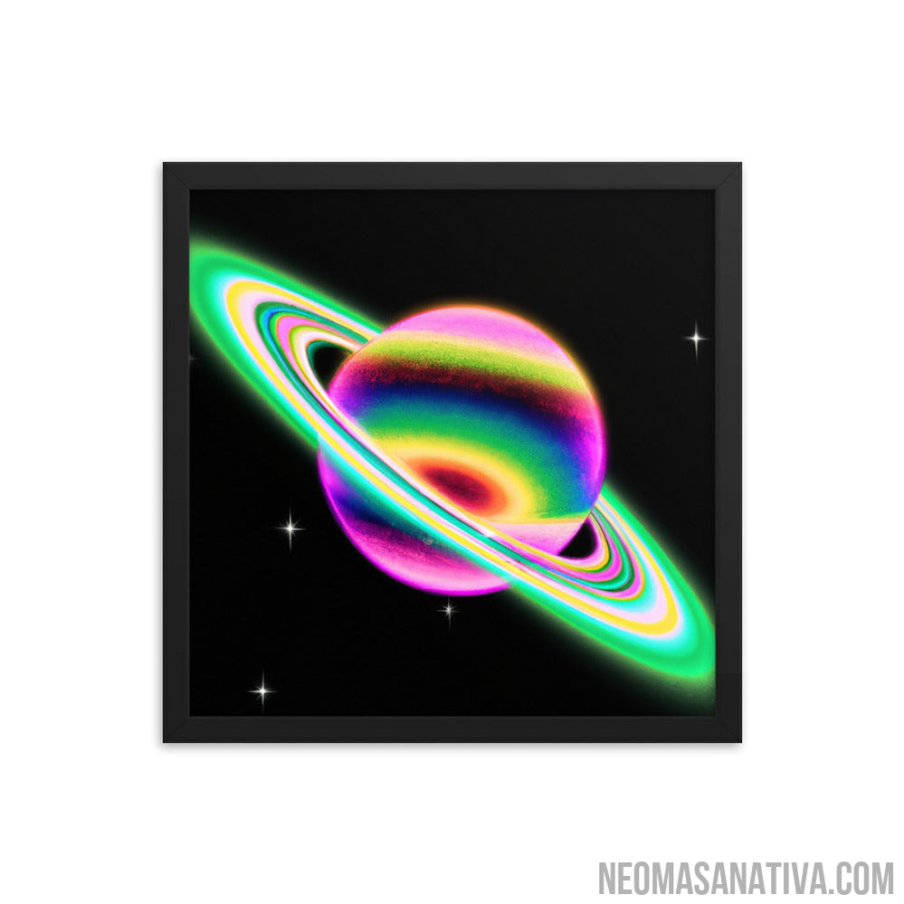 Neapolitan Chromatic Planet Framed Photo Paper Poster