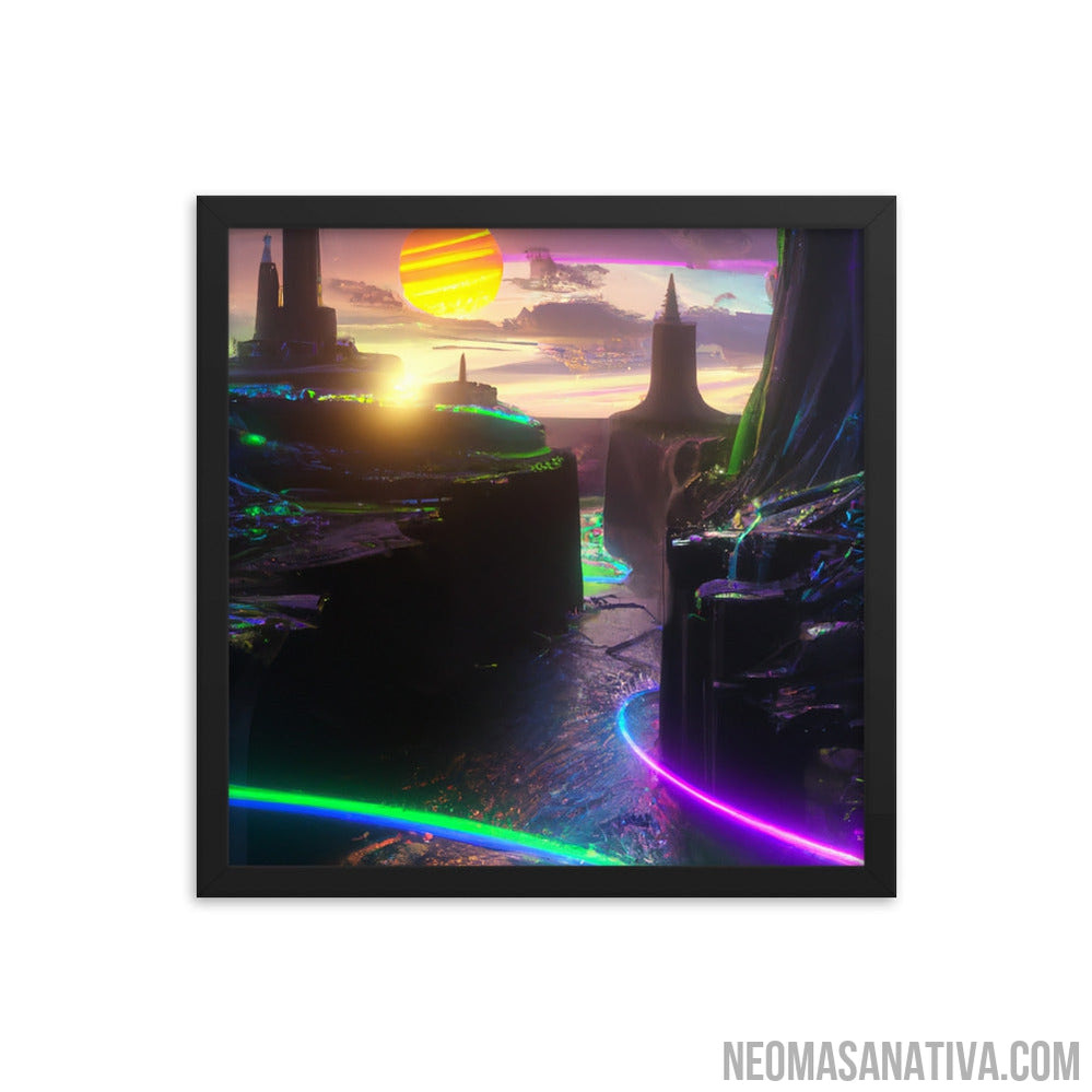 Colors Of The Future Framed Photo Paper Poster