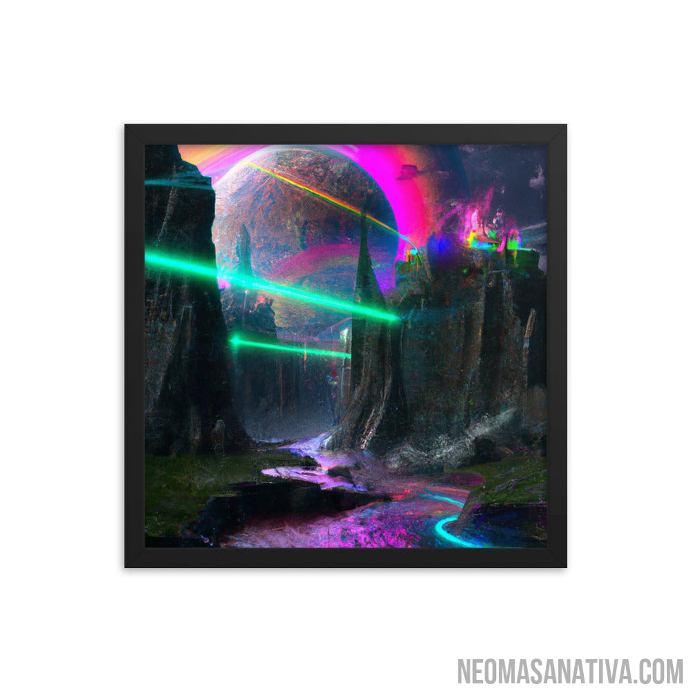 Land Of Lights Framed Photo Paper Poster