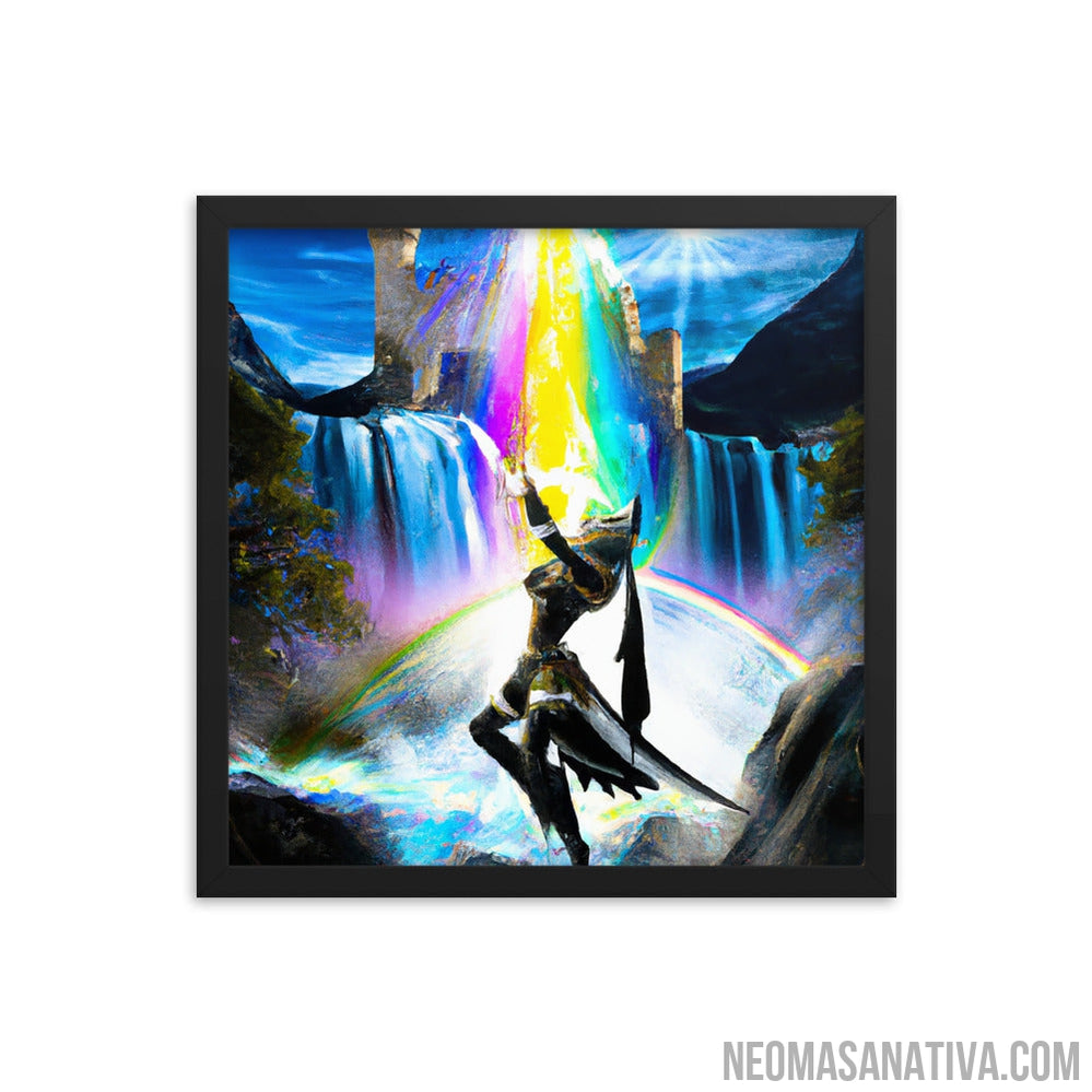 Goddess of the Rainbow Castle Framed Photo Paper Poster