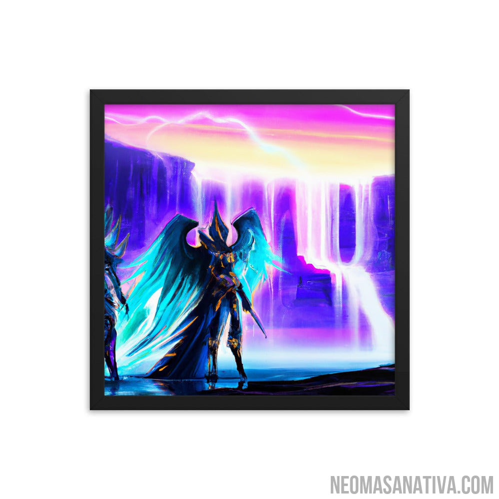 Alluring Waterfall Wonders Framed Photo Paper Poster