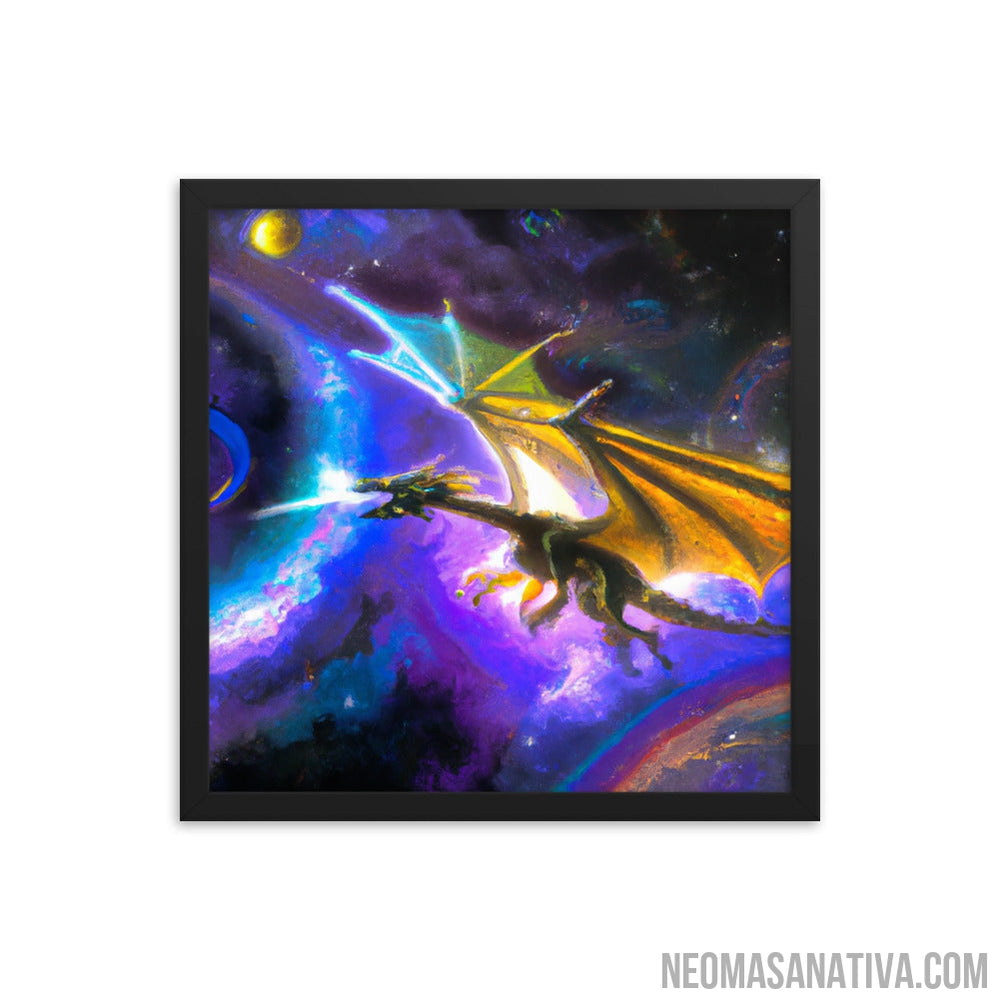 Celestial Fire-Breather Framed Photo Paper Poster