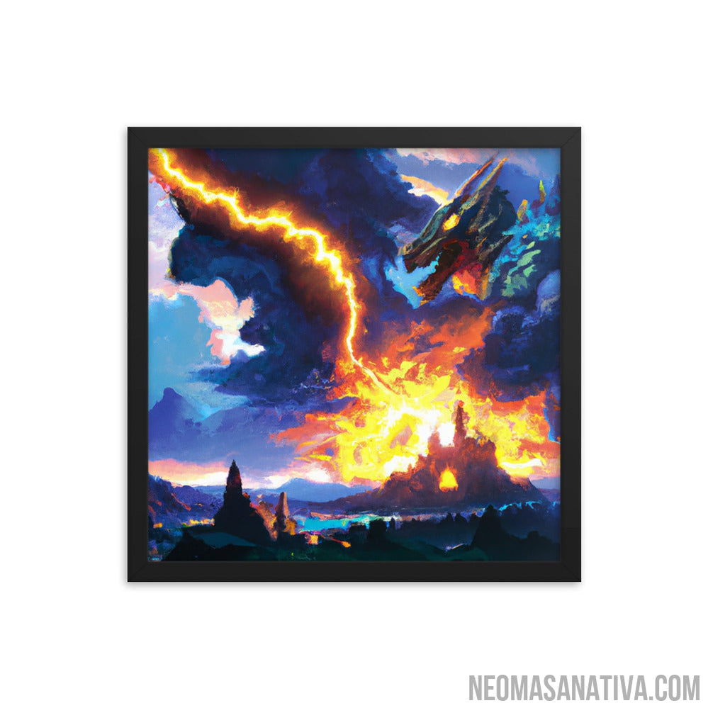 Dragon's Wrath Framed Photo Paper Poster