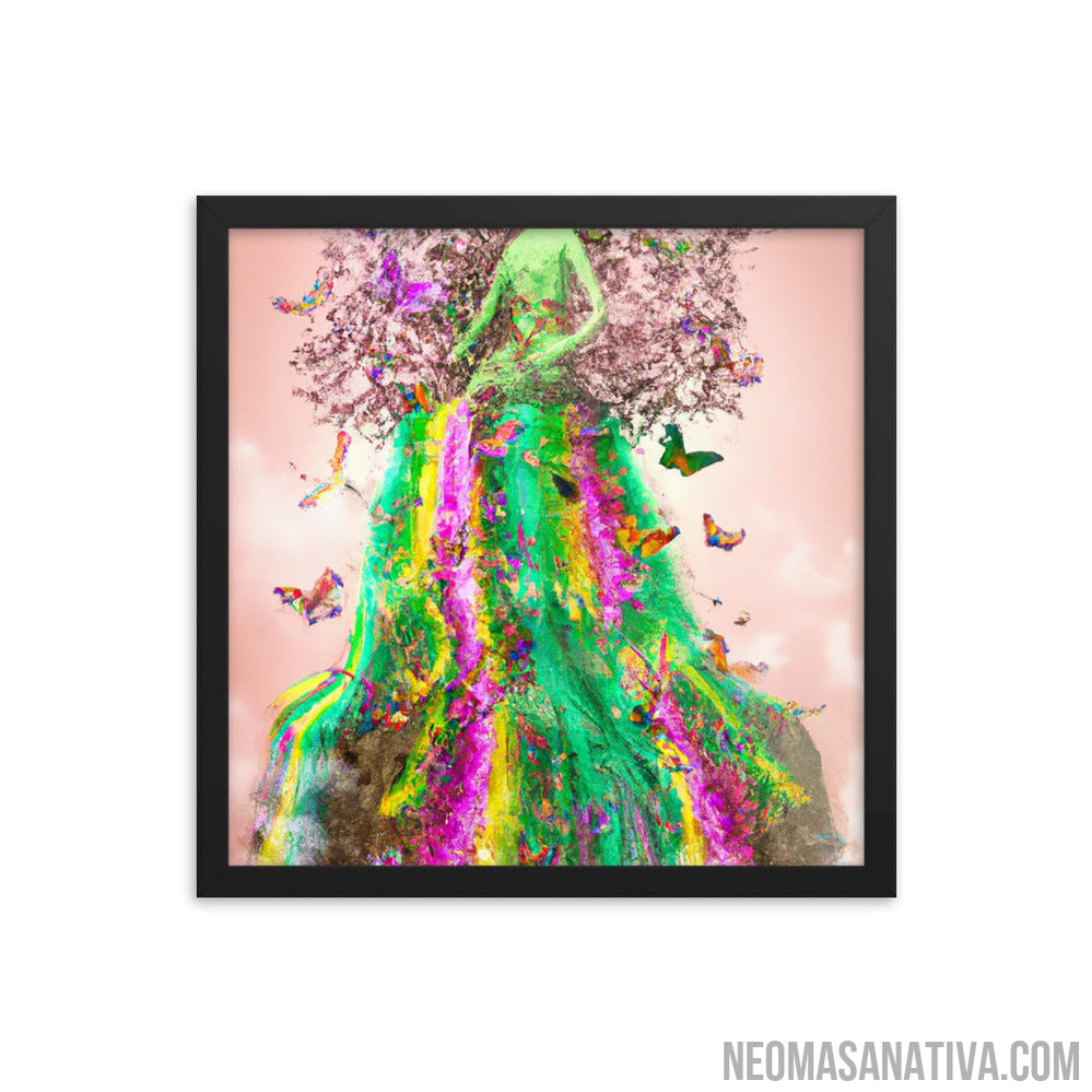 The Goddess of Nature's Dress Framed Photo Paper Poster