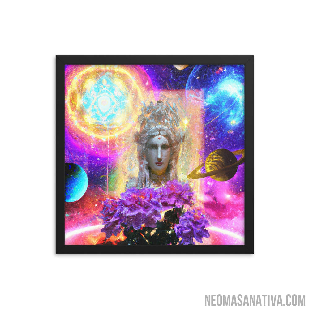 Goddess in the Center of the Universe Framed Photo Paper Poster