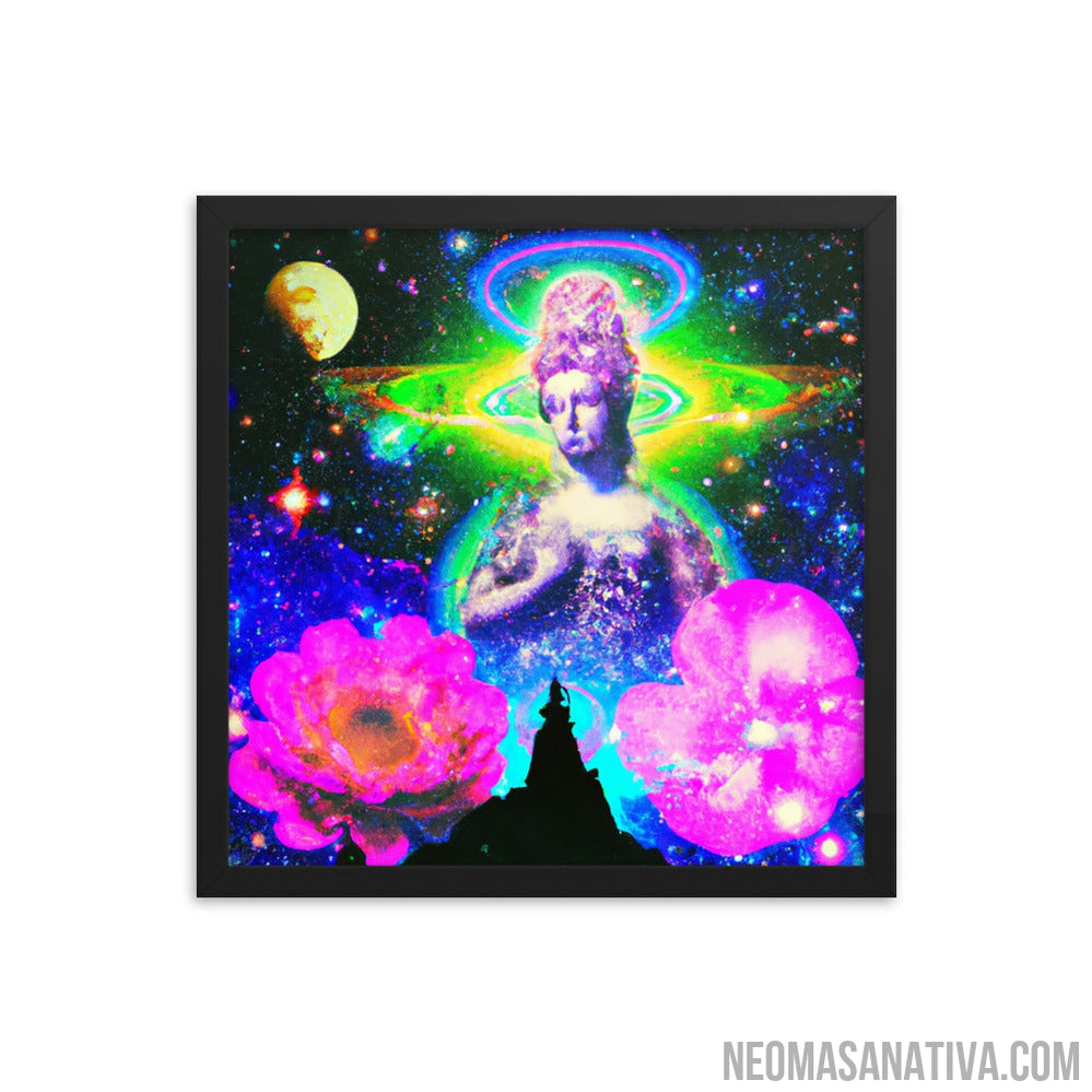 Mystical Guardian Of The Flowers Framed Photo Paper Poster