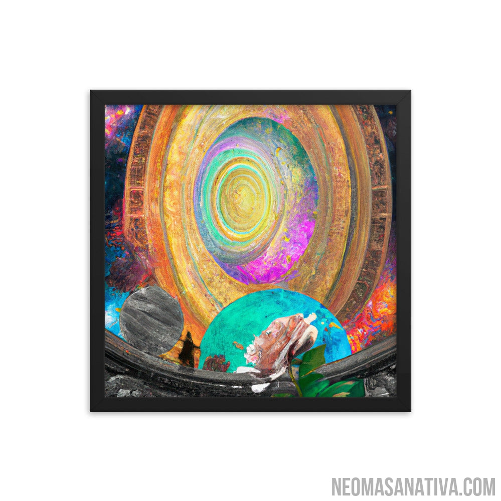 In the Portal Between The Void Framed Photo Paper Poster