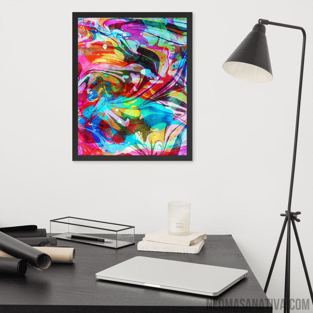 Waves of Vibes Framed Photo Paper Poster