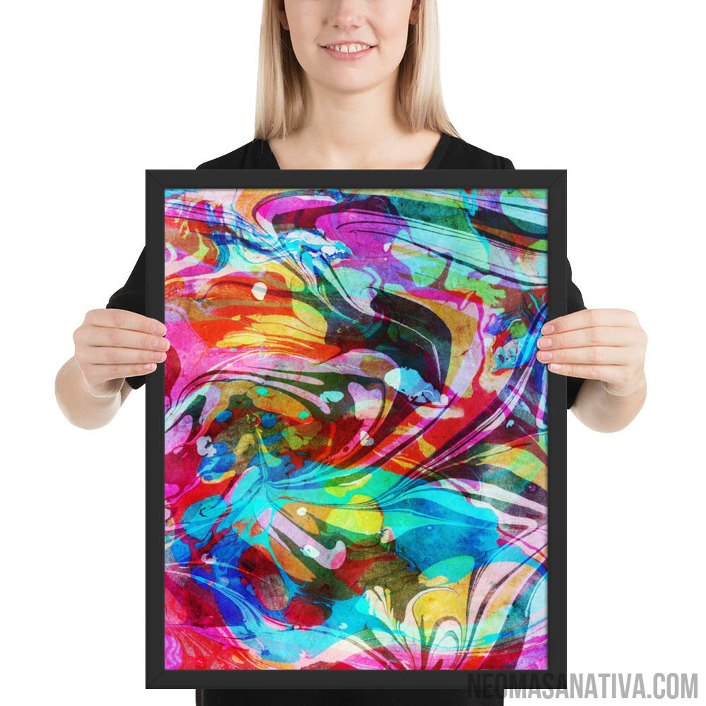 Waves of Vibes Framed Photo Paper Poster