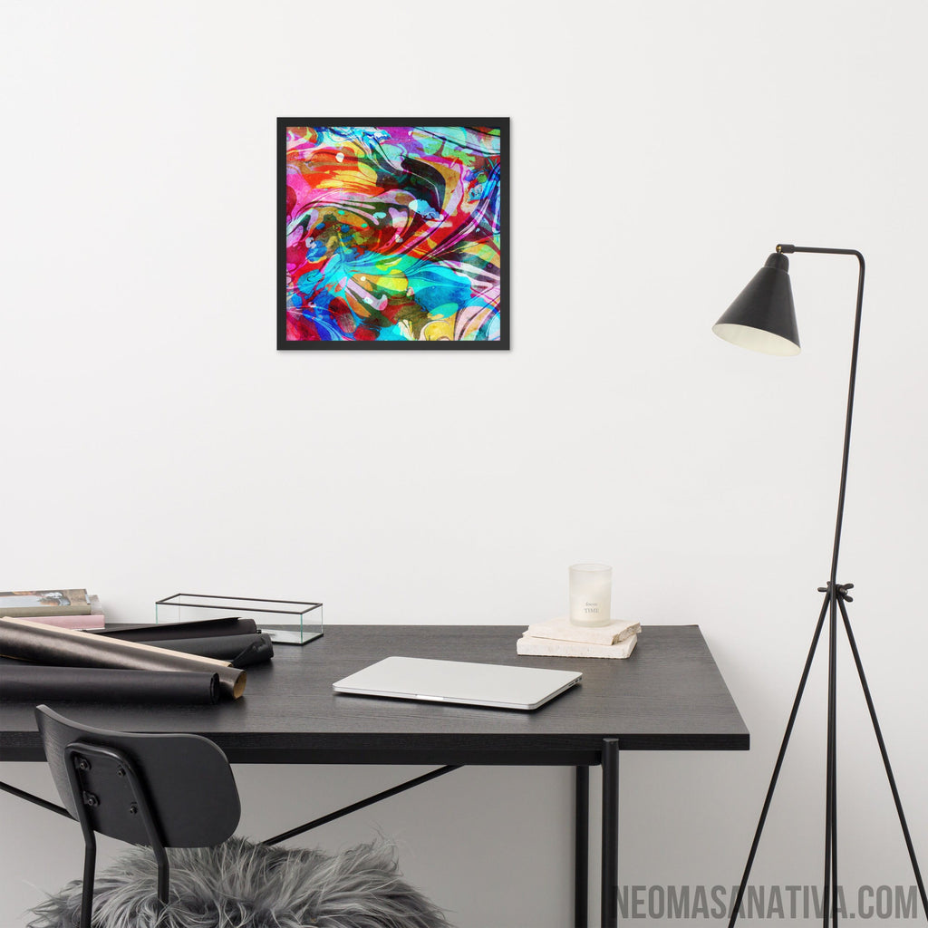 Waves of Vibes Framed Photo Paper Poster