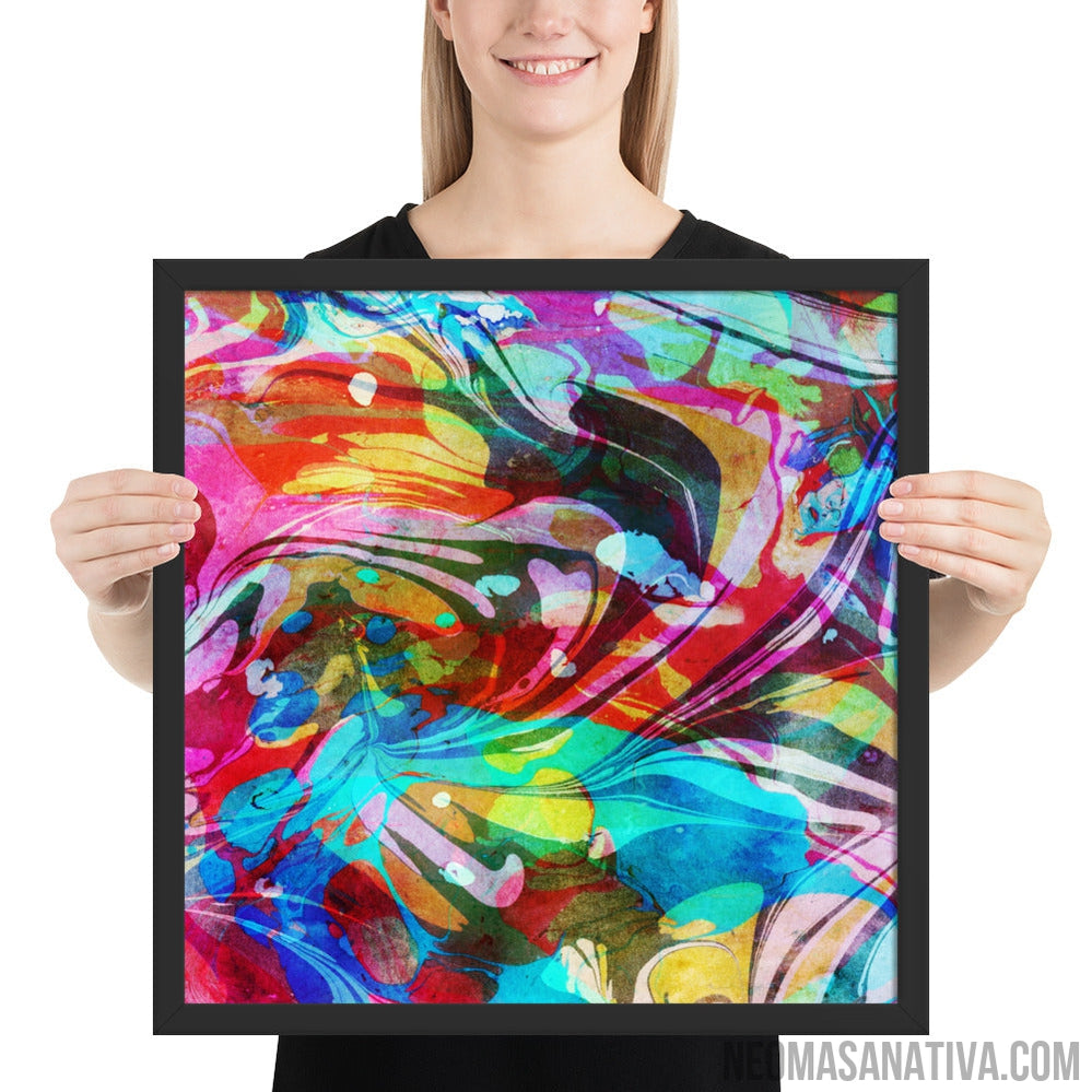 Waves of Vibes Framed Photo Paper Poster