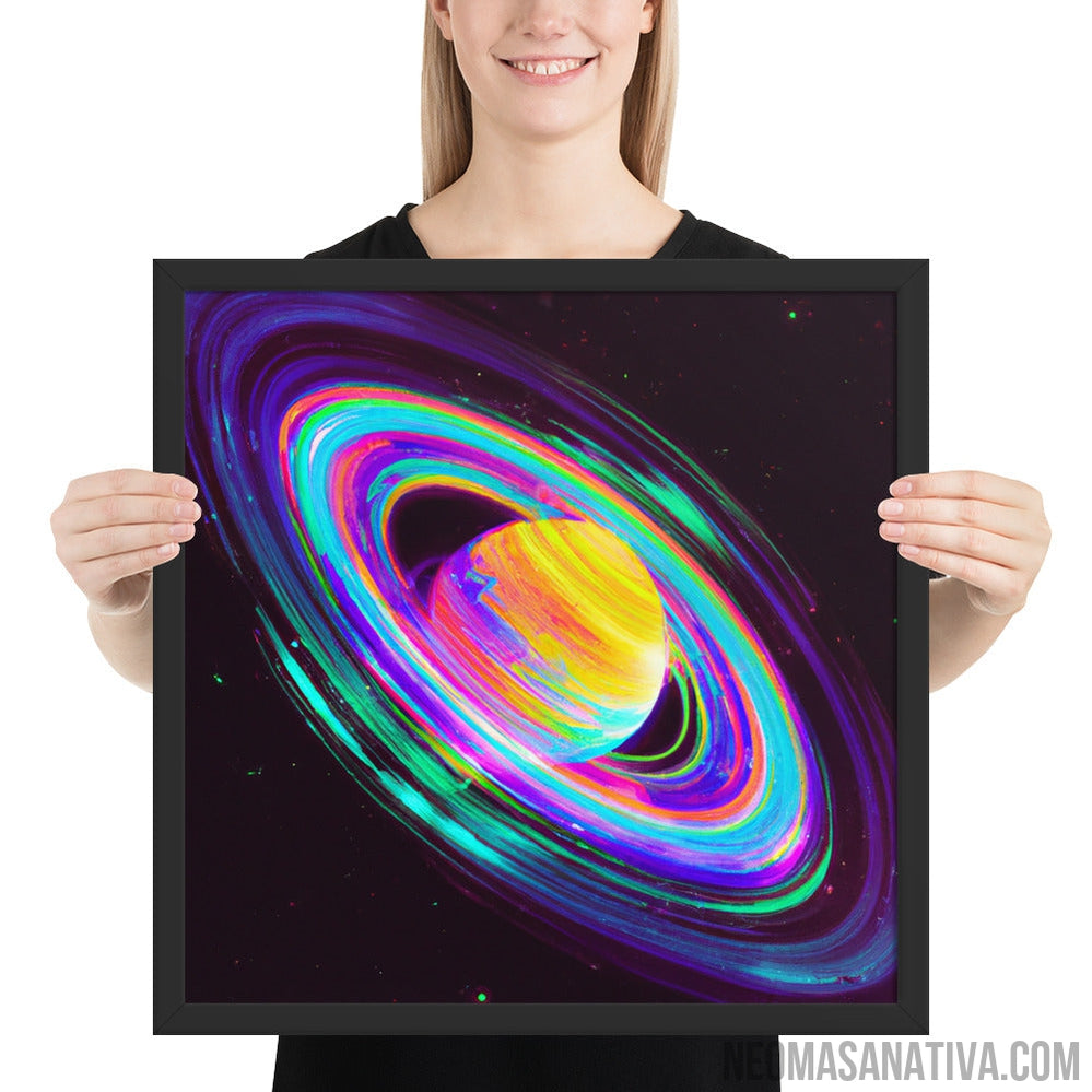 Rainbow Planet Dreams Framed Photo Paper Poster