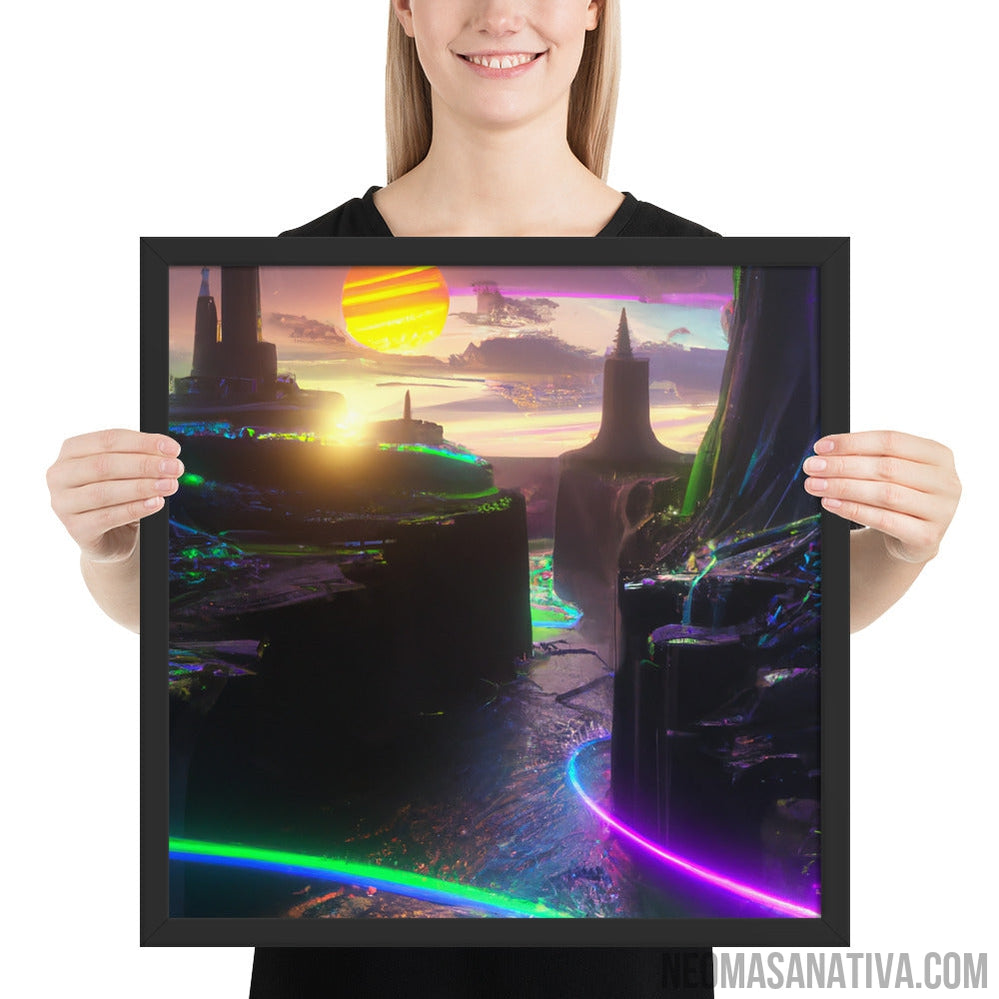 Colors Of The Future Framed Photo Paper Poster