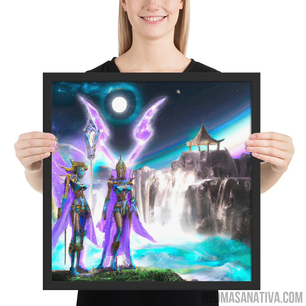 Spellbinding Sorceress Sisters Framed Photo Paper Poster