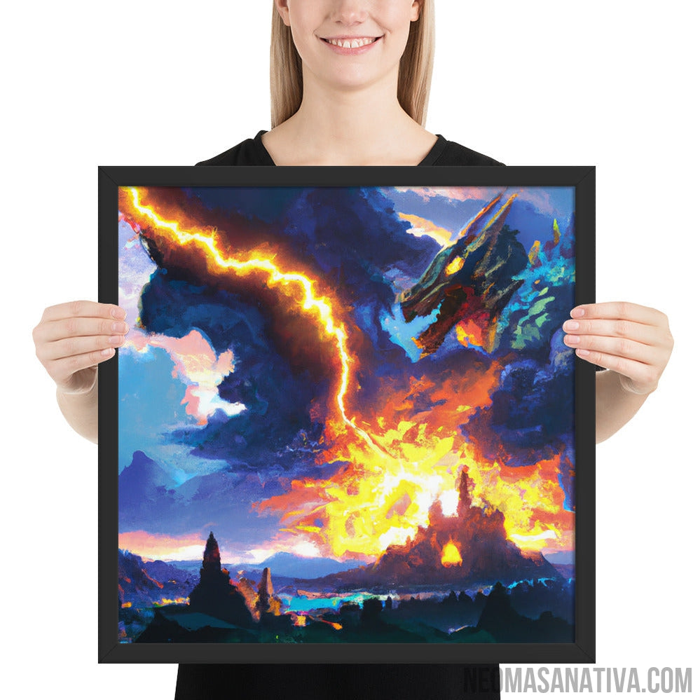 Dragon's Wrath Framed Photo Paper Poster