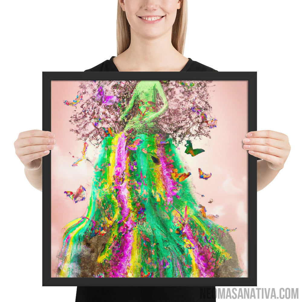 The Goddess of Nature's Dress Framed Photo Paper Poster