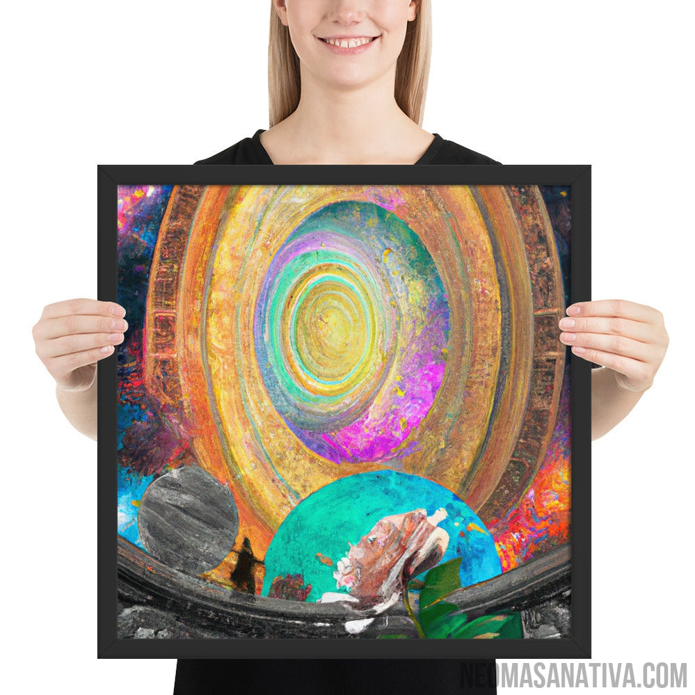 In the Portal Between The Void Framed Photo Paper Poster