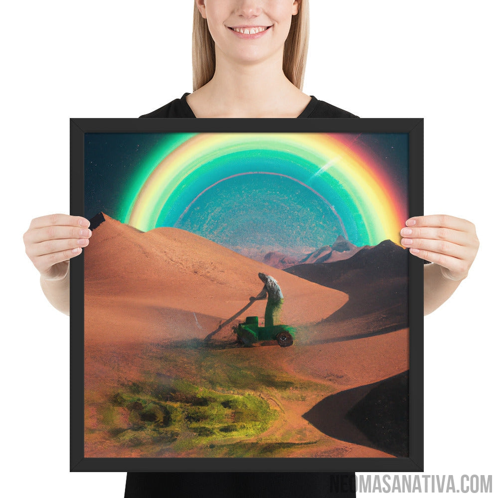 Gardener of the Desert Framed Photo Paper Poster