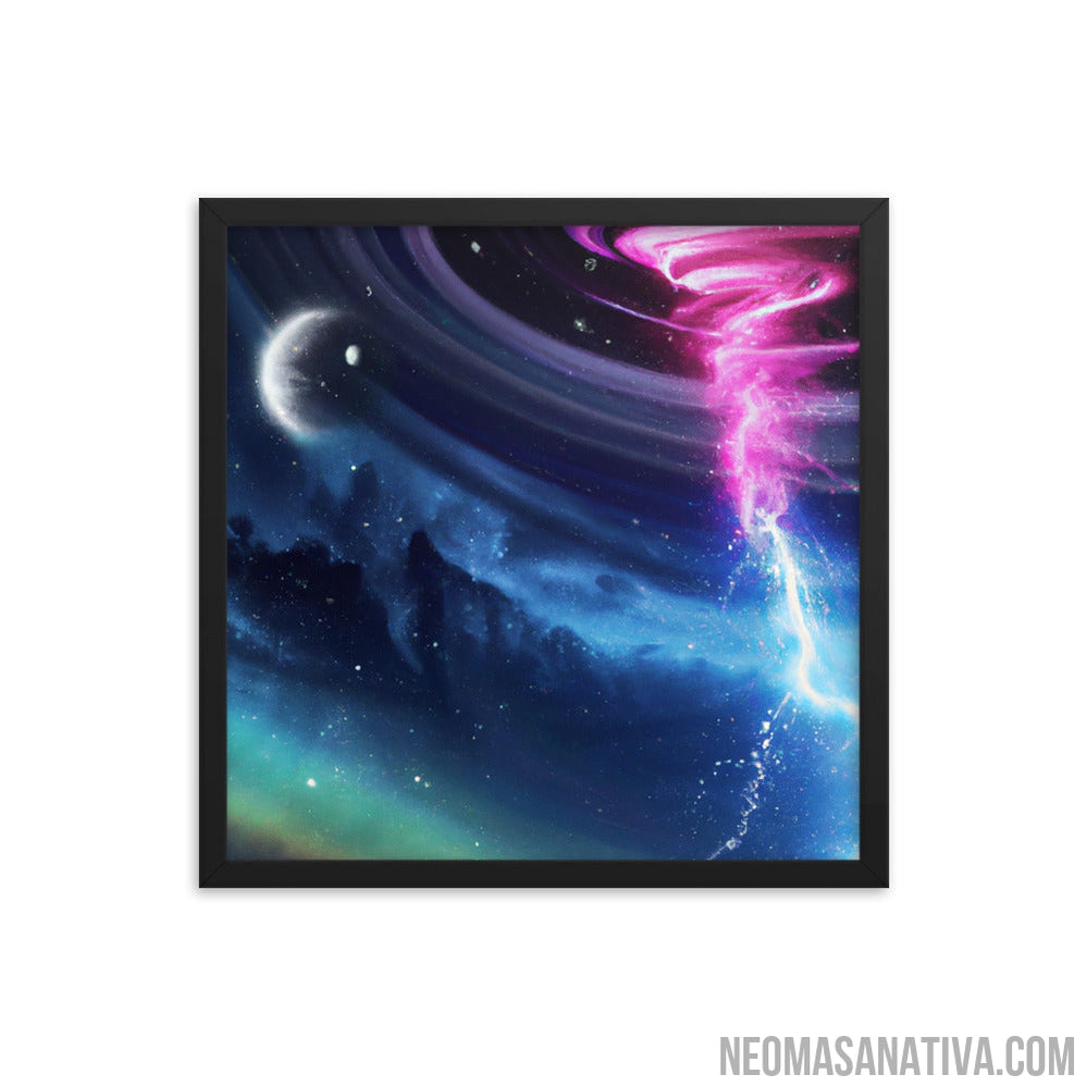 Cosmic Storm Framed Photo Paper Poster