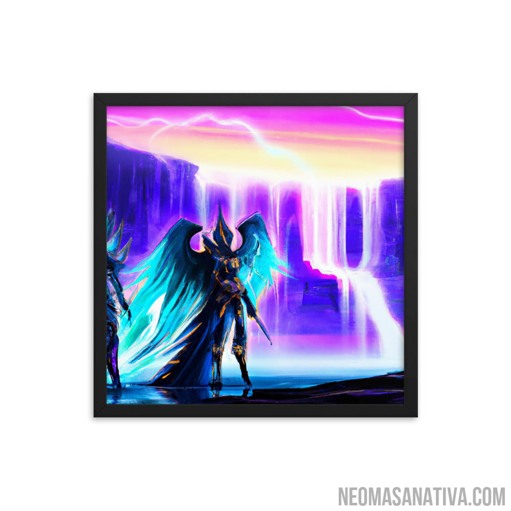Alluring Waterfall Wonders Framed Photo Paper Poster