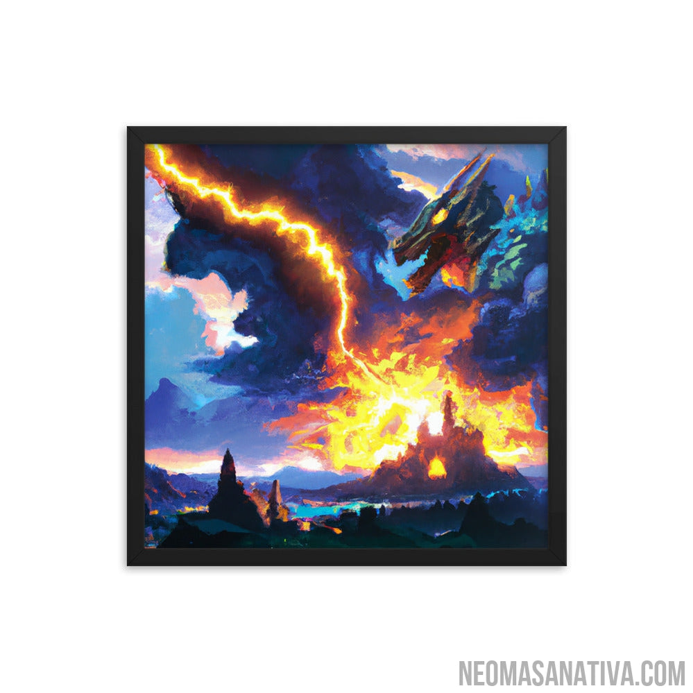 Dragon's Wrath Framed Photo Paper Poster