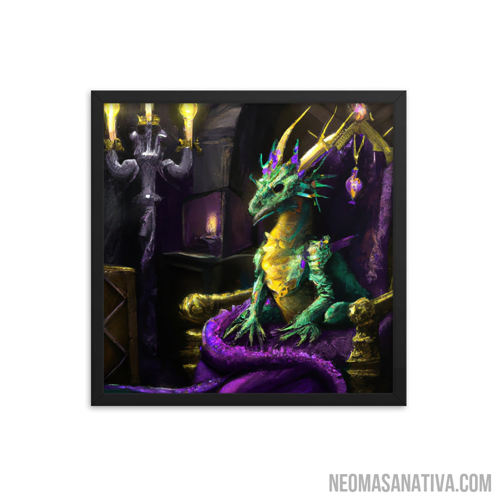 Apprentice Green Dragon's Throne Framed Photo Paper Poster