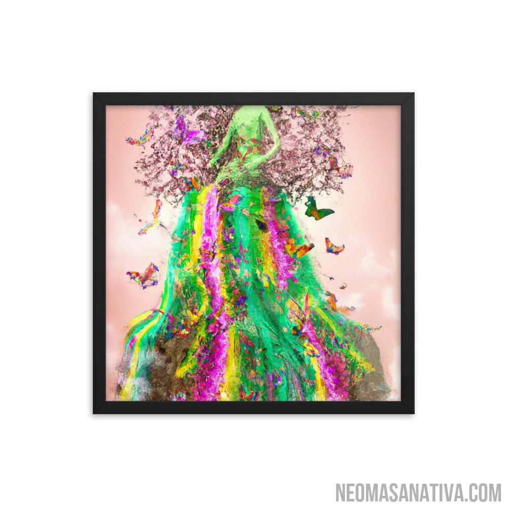 The Goddess of Nature's Dress Framed Photo Paper Poster