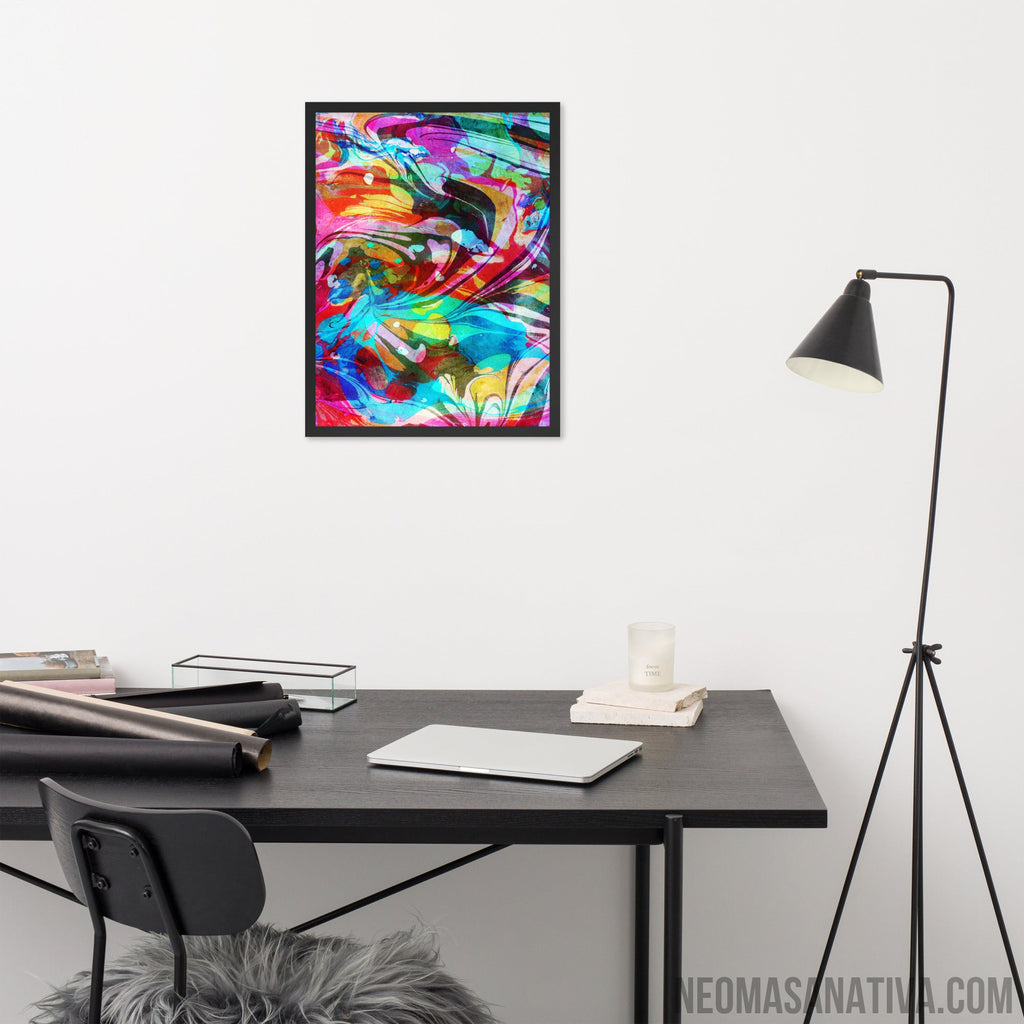 Waves of Vibes Framed Photo Paper Poster