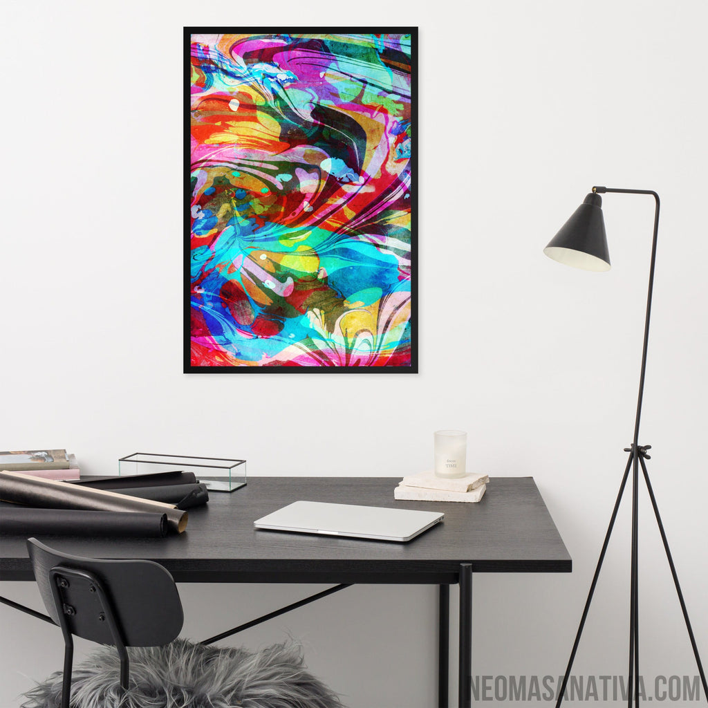 Waves of Vibes Framed Photo Paper Poster