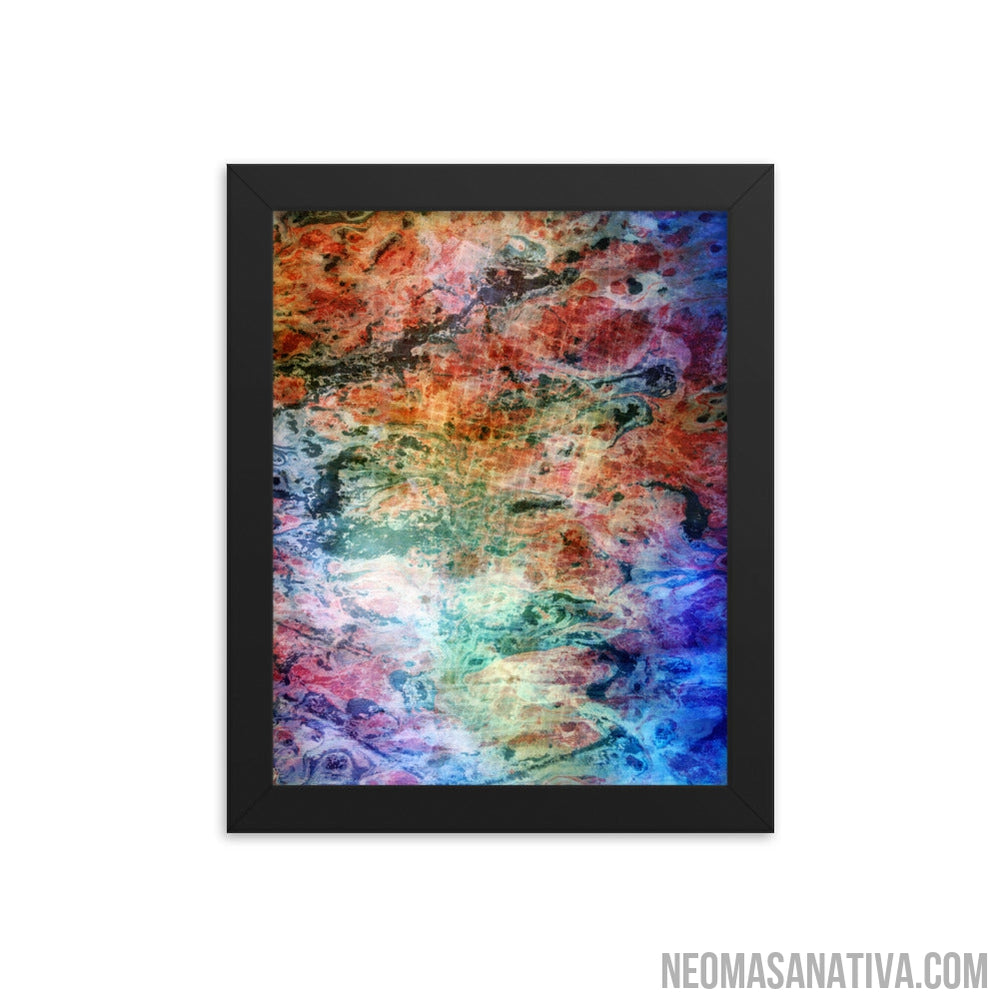 Boundless Grid Horizons Framed Photo Paper Poster