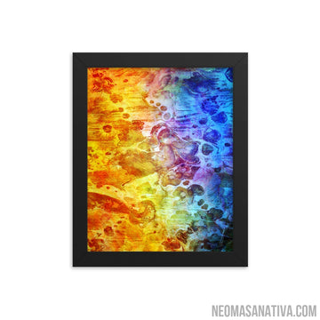 Mapping the Mind Framed Photo Paper Poster