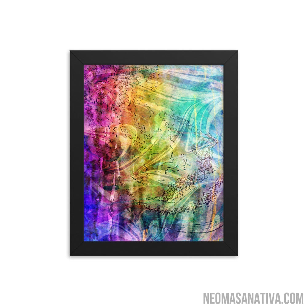 Birds of the Watercolor Sea Framed Photo Paper Poster